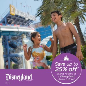 Featured image for “Disneyland – Save Up to 25% on Select Stays at a Disneyland Resort Hotel”