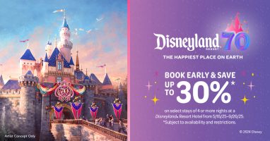 Featured image for “Disneyland – Save Up to 30% on Select Stays at a Disneyland Resort Hotel During the Disneyland Resort 70th Celebration!”