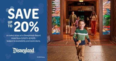 Featured image for “Disneyland – Save Up to 20% on Select Stays at a Disneyland Resort Hotel This Summer”